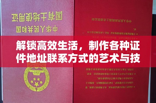 珠海解锁高效生活，制作各种证件地址联系方式的艺术与技巧