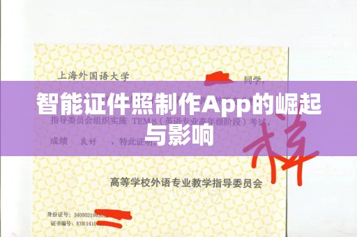 珠海智能证件照制作App的崛起与影响